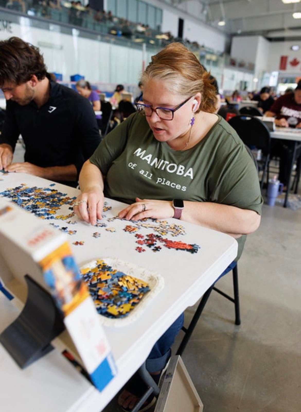 Rebecca participates in speed puzzling competition